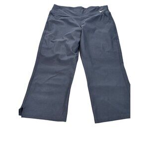 Nike Womens Capri Workout Pants Black L